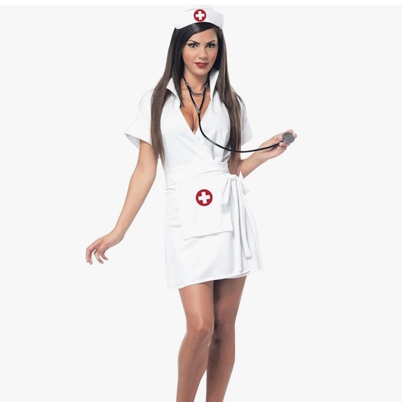 California Costumes Nurse Attire with Red and White - Picture 1 of 5